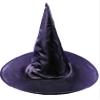 Forum Novelties 21130 Unisex-Adults Hat-Witch Taffeta, Black, Standard view 1