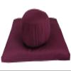 Kapok Zafu, Zabuton and Support Meditation Cushions Set (4pc), Burgundy view 2