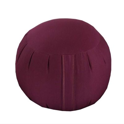 Jumbo Buckwheat Zafu Meditation Cushion, Burgundy