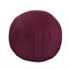 Jumbo Buckwheat Zafu Meditation Cushion, Burgundy view 1