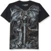 Liquid Blue mens Gravestone Reaper T-shirt T Shirt, Black, X-Large US view 1