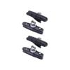 BBB Cycling Rim Brake Pads Cartridge Type Shimano and SRAM Compatible Optimum Gripping Power Minimal Wear RoadStop BBS-02, Black view 1