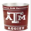 NCAA Texas A&M University Tapered Wastebasket, 15" view 1