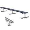 BSN BEPE21CG 21' Surface Mount Bench Without Back, Dark Green view 1