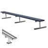 BSN BEPE08CR 75' Surface Mount Bench Without Back, Red view 1