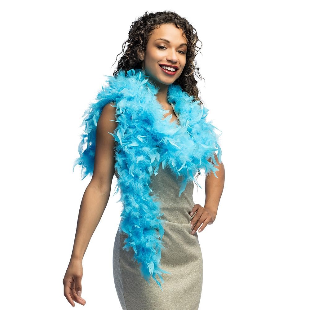 Boland 52712 Feather Boa approx. 180 cm Turquoise
