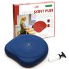 SISSEL SITFIT Plus | Active & Dynamic Sitting | 2-in-1 Function | Adjustable Pressure | Blue, 14.5 in | Strengthens Back Muscles | Includes Pump & Exercise Poster view 1