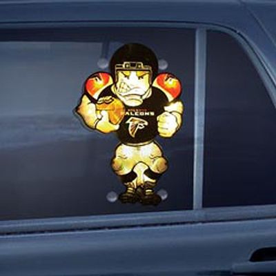 Atlanta Falcons Double Sided Car Window Light Up Player