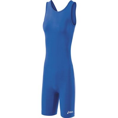 ASICS Women's SOLID MODIFIED SINGLET Wrestling Apparel, L, Royal