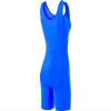 ASICS Women's SOLID MODIFIED SINGLET Wrestling Apparel, L, Royal view 2