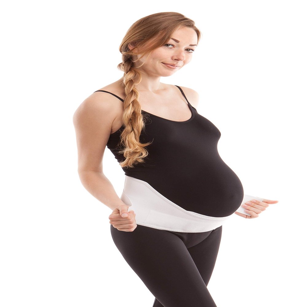 Gabrialla Made in USA Pregnancy Belly Band, Soft & Breathable Maternity Belly Band Pregnancy Belt for Back, Pelvic & Waist