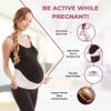 GABRIALLA Made in USA Pregnancy Belly Band  Soft, Breathable Maternity Support Belt for Back, Pelvic & Abdominal Pain Relief - Adjustable Belly Band with Hot & Cold Therapy Pocket for Pregnant Women view 2