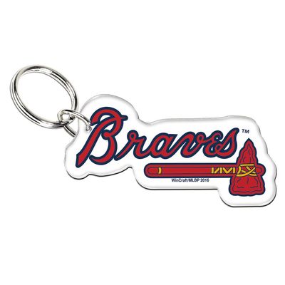 Wincraft ATLANTA BRAVES Team Colors & Logo (4 Inch) Acrylic KEY CHAIN