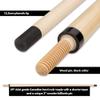 Elite Heavy 27oz Banned Break Cue, Massive Weight Breaker Cue, Black Irish Linen Wrap, Phenolic Tip, Wooden Cue with Hardrock Maple view 4