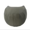 Buckwheat Crescent Zafu Meditation Cushion, Olive view 1