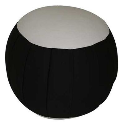Kapok Zafu Meditation Cushion, Black with Natural Center