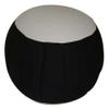 Kapok Zafu Meditation Cushion, Black with Natural Center view 1
