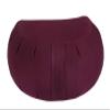 Buckwheat Crescent Zafu Meditation Cushion, Burgundy view 1