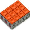 CueStix CHS12 ORANGE Silver Cup Chalk - Box of 12 Orange view 1