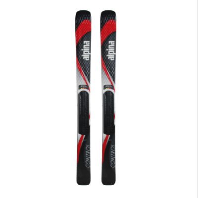 Alpina Control NIS Nordic Cross-Country Skis with Rottefella NNN NIS Easy-Attachment Binding Plate (Silver/Red - 192cm)