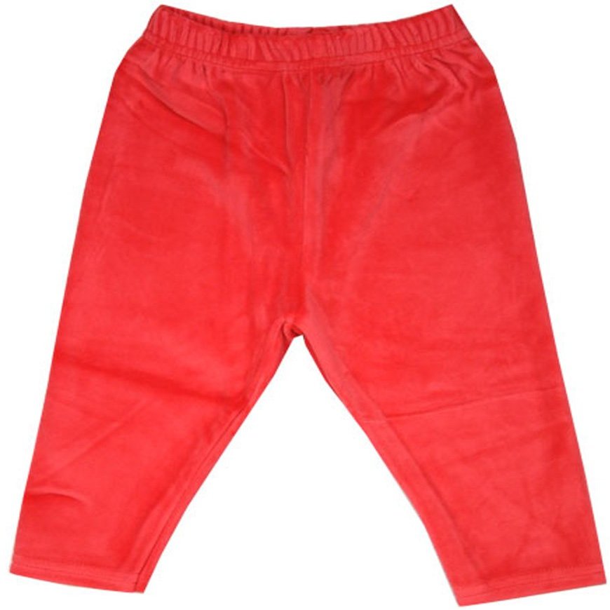 Zutano Red Velour Leggings Unisex 0-6 Months
