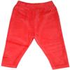 Zutano Red Velour Leggings Unisex 0-6 Months view 1