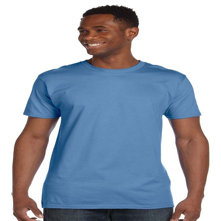 Hanes  - Perfect-T Cotton T-Shirt. 4980 - [Carolina Blue]