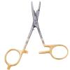 Dr. Slick Twisted Loop Scissor Clamp 5-1/2", Gold Loops, Straight (1/2) view 1