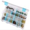 ArtBin 6847AG Medium Anti-Tarnish Box with Removable Dividers, Jewelry & Craft Organizer with Anti-Tarnish Technology, [1] Plastic Storage Case, Clear with Aqua Accents view 1