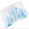 ArtBin 6847AG Medium Anti-Tarnish Box with Removable Dividers, Jewelry & Craft Organizer with Anti-Tarnish Technology, [1] Plastic Storage Case, Clear with Aqua Accents view 2