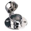 Sea Dog Line Chrome Brass Hinged Chain Deck Pipe Maximum Rope 1 in. view 1