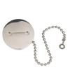 Attwood Replacement Stainless Steel 2" Deck Fill Cap with Chain - Boat Replacement Stainless Steel 2" Deck Fill Cap 66061-3 with Chain - Boat, Silver view 2