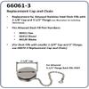 Attwood Replacement Stainless Steel 2" Deck Fill Cap with Chain - Boat Replacement Stainless Steel 2" Deck Fill Cap 66061-3 with Chain - Boat, Silver view 3