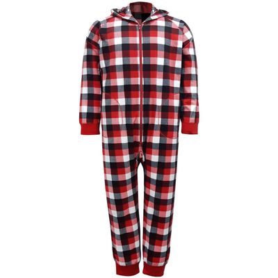 Family Pajamas Matching Fleece 1 Piece Pajama Onesie Mens Womens Trio Buffalo Check Mens L