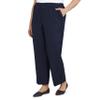 Alfred Dunner Women's Plus Size Basic Polyester Pull-On Pants 09200, Navy, 22 Plus Short view 4