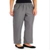Alfred Dunner Plus Size Basic Polyester Pull-On Pants 09200 Grey view 1