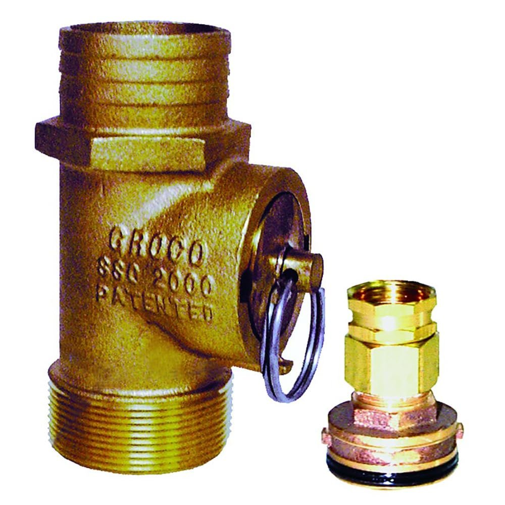 Boating Accessories New Safety Seacock Conversion groco Ssc2000mp Hose 2" I.D. Pipe 2" NPT Length 5.20"