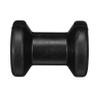 Seachoice Molded Spool Roller w/Plastic Sleeve, Black Rubber, 4 in. Wide, 1/2 in. ID Hole view 1