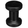 Seachoice Molded Spool Roller w/Plastic Sleeve, Black Rubber, 4 in. Wide, 1/2 in. ID Hole view 4