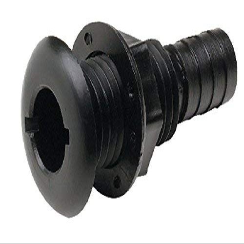 SEACHOICE Thru-Hull Connectors with Broad Flange (O.D. Flange: 2-1/4 (5.72cm) Hose Size: 1-1/8"/1-1/4" (2.86cm/3.18cm) Color: Black Maxhull: 1-1/4" (3.18cm)) Products