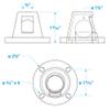 Seachoice Self-Bailing 2-7/8 In. Scupper Valve Kit, Clear view 4