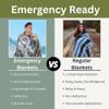 [1 Pack] Thermal Reflective Emergency Blanket 52x84 | Emergency Mylar Blankets | Survival Blanket for Survival Supplies | Camping, Hiking, or Emergencies view 3