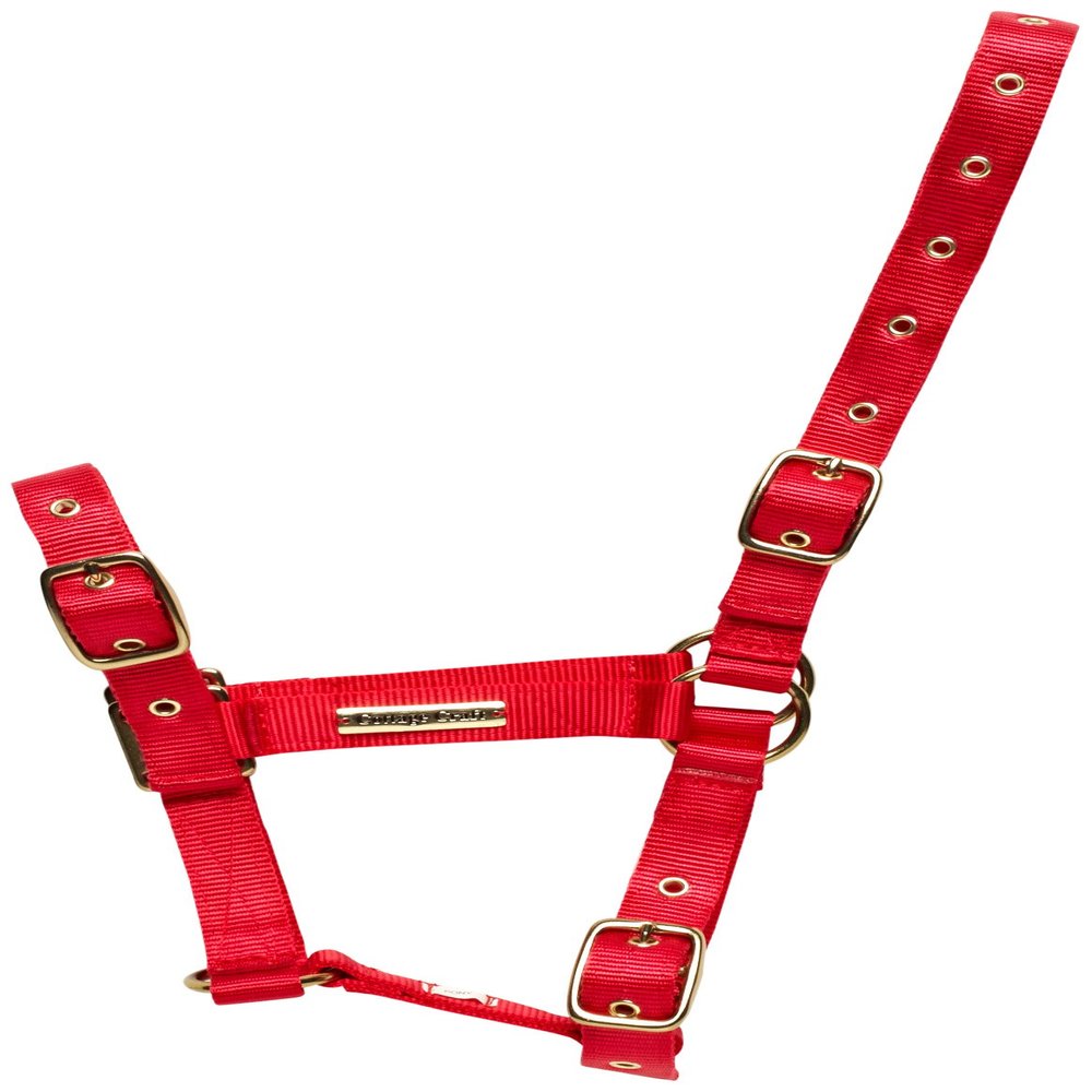 Cottage Craft Fully Adjustable Headcollar - Red, Pony