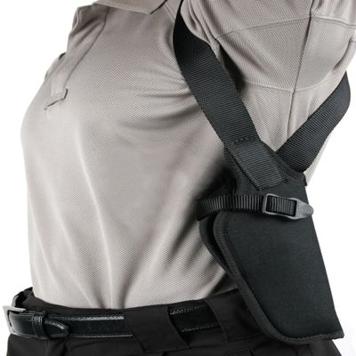 BLACKHAWK Black Vertical Shoulder Holster, Size 13, Left Hand, (14 &16" T/C Cont/Encore & 10" XP-100 )