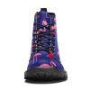 MAPOLO Boots for Women Flamingo Slice Watermelon On Blue Background Print Women's High Top Boots Outdoor Sneakers Custom Shoes Slip Resistant Warm Snow Boot view 2