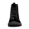 MAPOLO Women's High Top Boots Lace Up New York Night Time Winter Boots Casual Leather Slip Resistant Ankle Shoes Combat Boots view 2