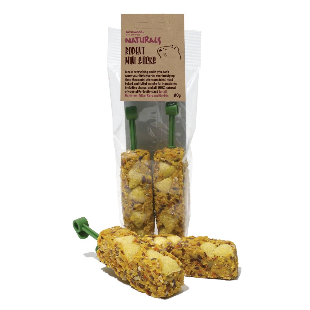 (Boredom Breaker) NATURALS Rodent Mini Sticks 80g