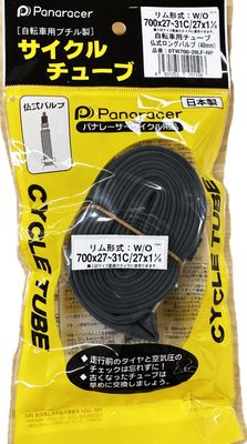 Panaracer Tube W/O 700 x 27-31C (27 x 1-1/8) Presta Valve 1.9 inches (48 mm) Cycle Tube 0TW700-28LF-NP Made in Japan