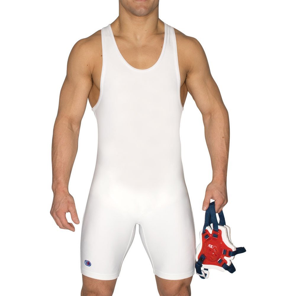 Cliff Keen Relentless Wrestling Singlet WHITE L7943J (XXXS)