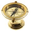 RedSkyTrader 4.5" Gimbaled Brass Compass: Nautical Ship Decor view 2